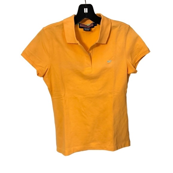 Vineyard Vines Tops - Vineyard Vines Susie Fit Womens Orange Short Sleeve Polo Shirt Size Small NWOT